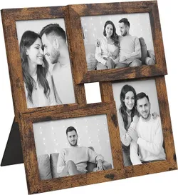 SONGMICS Фоторамка-колаж, 4 фоторамки 10 х 15 см, фотоколаж, настінний колаж, мультирамка, настінне оформлення, на Різдво,