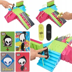 СКЕЙТ-ПАРК FINGERBOARD NEON MEGA RAMP 2 СКЕЙТБОРДА + КАРТИ TECH DECK