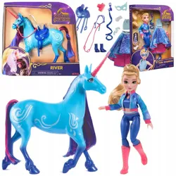 UNICORN ACADEMY ISABEL МАСКАРАДНА ЛЯЛЬКА І ЄДИНОРІГ РІЧКА + АКСЕСУАРИ