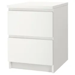 IKEA MALM (802.145.49) тумба, 2 висувних ящика, білий