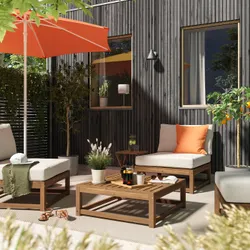 IKEA NÄMMARÖ(596.074.74) модульне крісло, ззовні світло-коричнева пляма/Frösön/Duvholmen бежевий