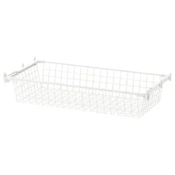 IKEA HJÄLPA(992.134.65) дротяний кошик з висувною напрямною, білий