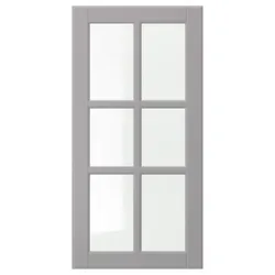 IKEA BODBYN(304.850.48) скляні двері, сірий