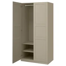 IKEA PAX / TYSSEDAL(396.030.14) Комбінація гардеробу, сірий -рог/сірий