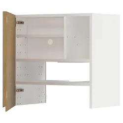 IKEA METOD(695.390.69) шафа з витяжкою та полицею/дверями, білий/імітація Воксторпа дуб
