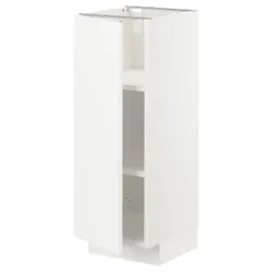 IKEA METOD(094.666.69) шафа ст/пол, білий / Veddinge білий