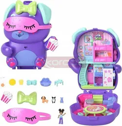 Ігровий набір для ляльок POLLY POCKET "СОБАКА ПІЖАМНА ВЕЧІРКА" для дітей від 4 років JCR38