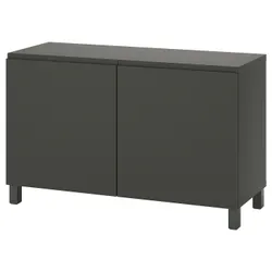 IKEA BESTÅ(395.080.45) комбінація з дверима, темно-сірий/Västerviken/Stubbarp темно-сірий