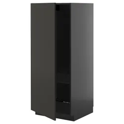 IKEA METOD(095.899.05) Високі шафи/полиці, Чарнозарій/Ніккебо матовий антрацит
