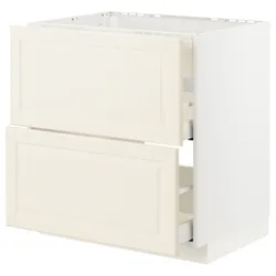 IKEA METOD / MAXIMERA(793.356.51) стояча шафа / витяжка з ящиками, білий/Bodbyn крем