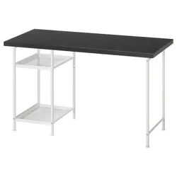IKEA LAGKAPTEN / SPÄND(595.636.20) стіл, Czarnobrąz/білий