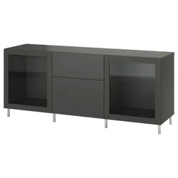 IKEA BESTÅ(895.081.04) комбінація з висувними ящиками, темно-сірий Lappviken/Sindvik темно-сірий