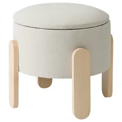 IKEA FÖRLUNDA(305.527.64) пуф, за допомогою контейнера/віслі бежевого