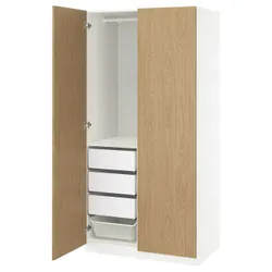 IKEA PAX / STORKLINTA(996.091.31) Комбінація гардеробу, Білий/іміміт. дуб