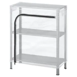 IKEA HYLLIS(692.859.39) книжкова шафа з кришкою, прозорий