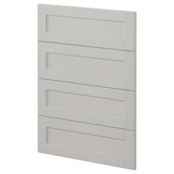 IKEA METOD(494.499.94) 4 передні панелі для посудомийної машини, Lerhyttan світло-сірий