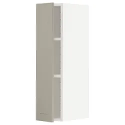 IKEA METOD(194.548.35) навісна шафа з полицями, білий / Stensund beige
