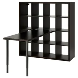 IKEA KALLAX / LAGKAPTEN(994.816.51) стіл, Czarny/czarnybrąz