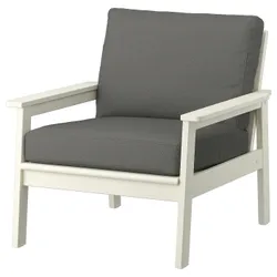 IKEA BONDHOLMEN(095.783.08) садове крісло, Biały/beżowy/frösön/duvholmen темно -сірий