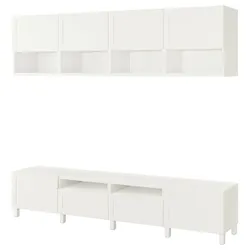 IKEA BESTÅ(694.119.52) тумба під телевізор, білий / Ханвікен / Стуббарп білий