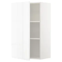 IKEA METOD(794.614.23) навісна шафа з полицями, білий / Voxtorp глянцевий / білий