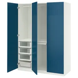 IKEA PAX / FYRUDDEN(795.816.56) Комбінація гардеробу, білий/синій