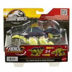 СВІТ ЮРСЬКОГО ПЕРІОДУ: ЛЮТІ ЗМІНИ ДИНОЗАВР 2в1 Диметродон / Алозавр HVB20