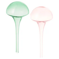 IKEA DOFTRIPS(406.119.37) лійка для квіткового горщика, скло/рожево-зелений