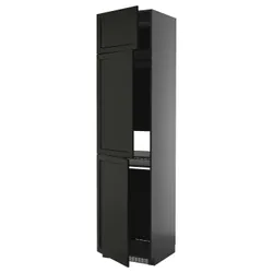 IKEA METOD(195.879.15) шафи Wys Lod/ZMR/3DRZ, Чорноззюр/Лерхіттан забарвлюється чорним кольором