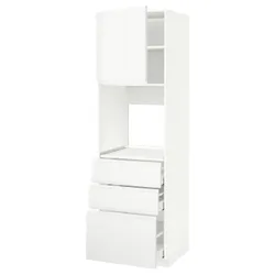 IKEA METOD / MAXIMERA(094.669.14) висота шафи b / двері / 3 szu, білий/Voxtorp матовий білий