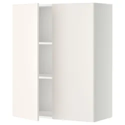 IKEA METOD(194.689.98) навісна шафа з полицями / 2 двер, білий / Veddinge білий