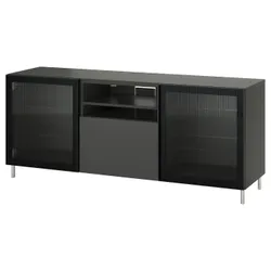 IKEA BESTÅ(895.560.29) Тумба під телевізор із ящиками, темно-сірий Lappviken/Fällsvik антрацит