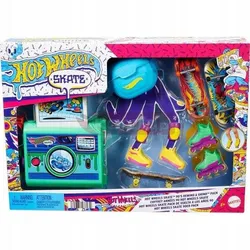 Набір HOT WHEELS Skate Retro 90s Multipack Set, 3 шт., скейтборд + взуття HXP57