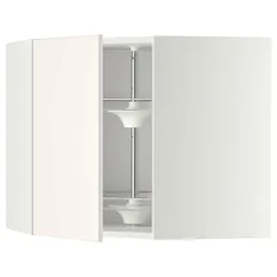 IKEA METOD(491.200.82) кутова навісна шафа з каруселлю, білий/Veddinge білий