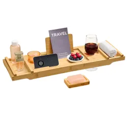 Регульована полиця для бамбукової ванни