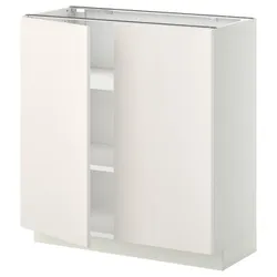 IKEA METOD (594.554.56) stj шафа / полиці / 2 двер, білий / Veddinge білий