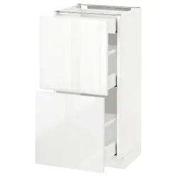 IKEA METOD / MAXIMERA(390.516.73) 2-дверний / 3-місний, білий / Ringhult білий