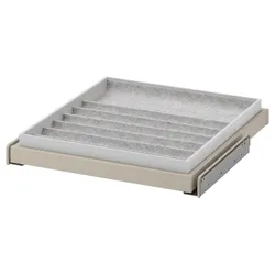 IKEA KOMPLEMENT(594.370.85) висувна полиця зі вставкою, бежевий/світло-сірий