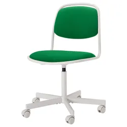 IKEA ÖRFJÄLL(396.021.37) поворотне крісло, Білий/Vissle Green