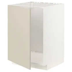 IKEA METOD(494.551.31) тумба під раковину, білий / Havstorp бежевий