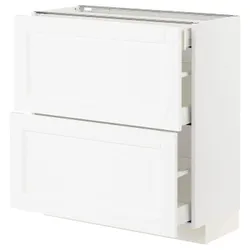 IKEA METOD / MAXIMERA(394.734.42) 2фр / 3-місний шафа stj, Enköping білий / ефект білого дерева