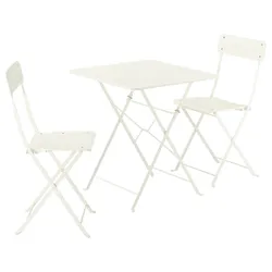 IKEA SUNDSÖ(595.730.25) стіл і 2 розкладні стільці, Зовнішній крем/вершки