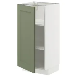 IKEA METOD(795.182.07) ST/полиці, Biały/axstad gria -green
