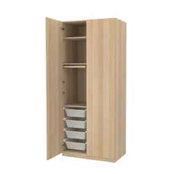 IKEA PAX / FORSAND(794.204.61) комбінований гардероб, білий морений дуб