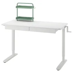 IKEA RELATERA(795.557.61) Сидіти/стоп -стіл, Білий/світло -сірий -Зелений