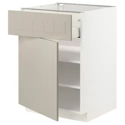 IKEA METOD / MAXIMERA(994.612.81) шафа stj szu / двер, білий / Stensund beige