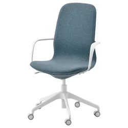 IKEA LÅNGFJÄLL(792.528.58) конференц-крісло з підлокітником., Гуннаред синій / білий