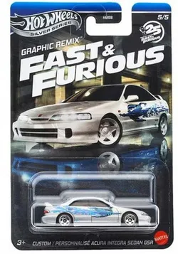 HOT WHEELS Silver Series Форсаж Графічний ремікс 5/5 Acura Integra JBY45