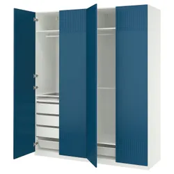 IKEA PAX / FYRUDDEN(395.819.36) Комбінація гардеробу, білий/білий