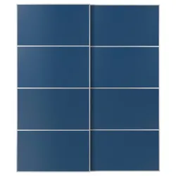 IKEA MEHAMN(796.162.55) Ковзаючі двері, алюміній/2 -й синій